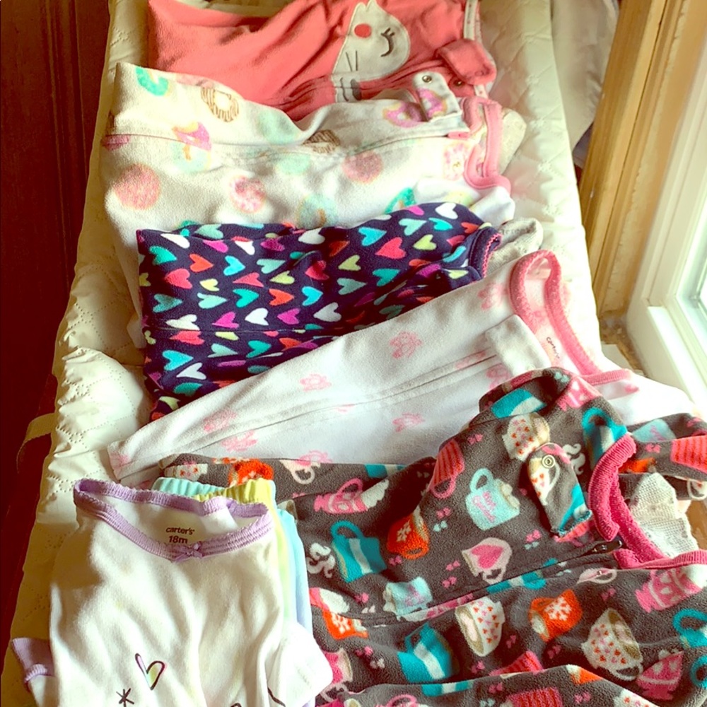 Six pair of Carters Pajamas